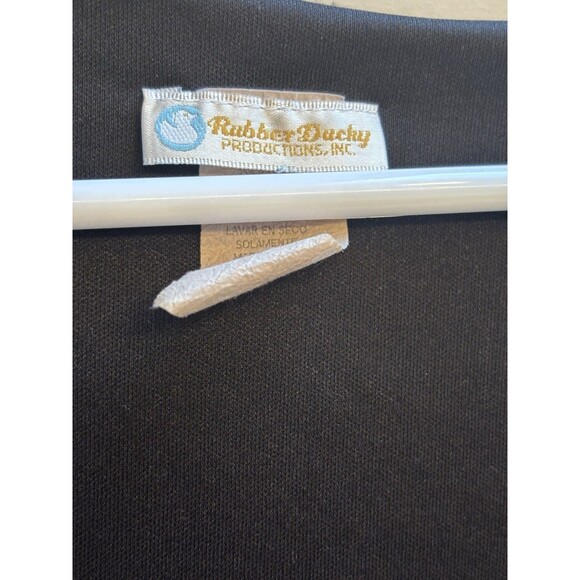 Rubber Ducky Black Deep Plunge Dress S - Picture 4 of 5